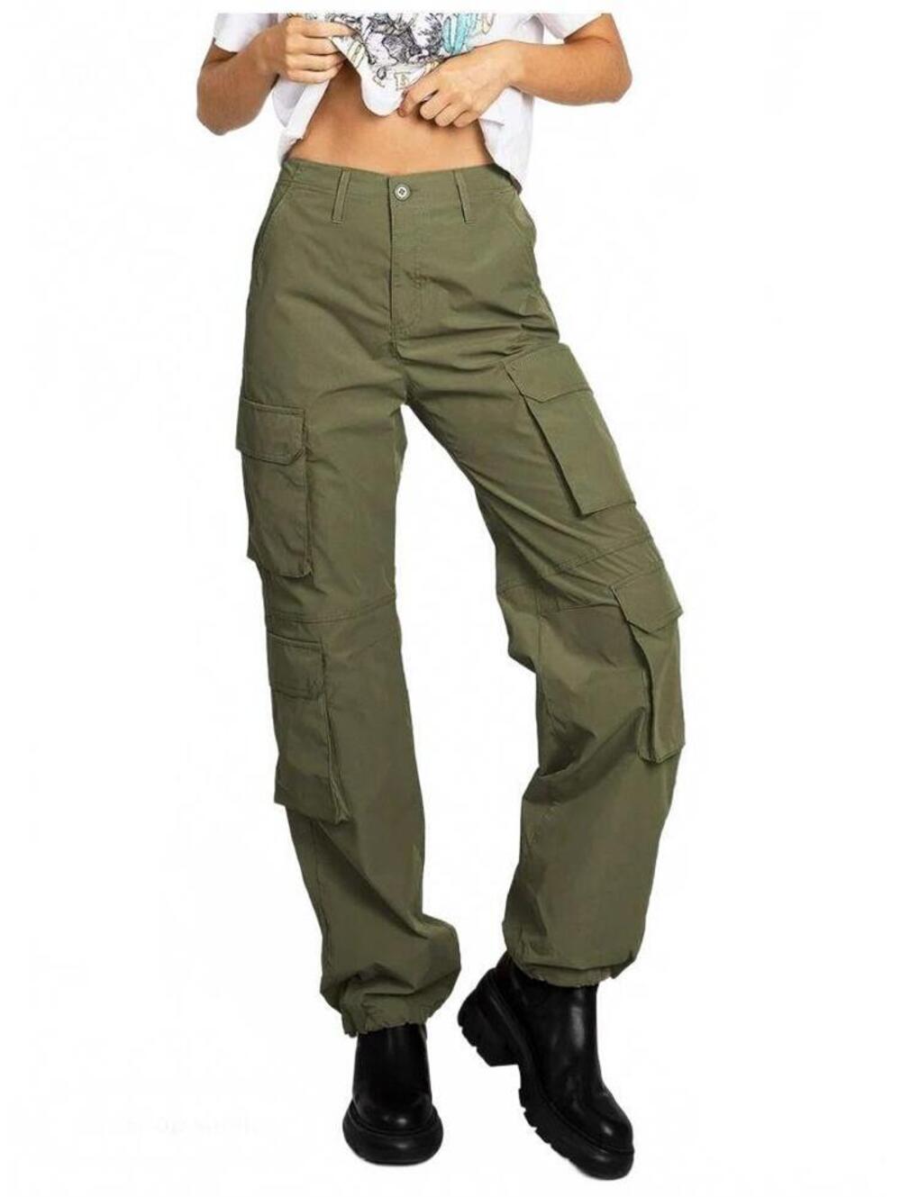Love Tree Women's High Rise Khaki Skater Pants Sz M NWT